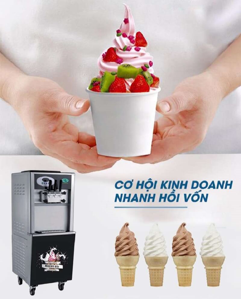 Mua máy làm kem để kinh doanh